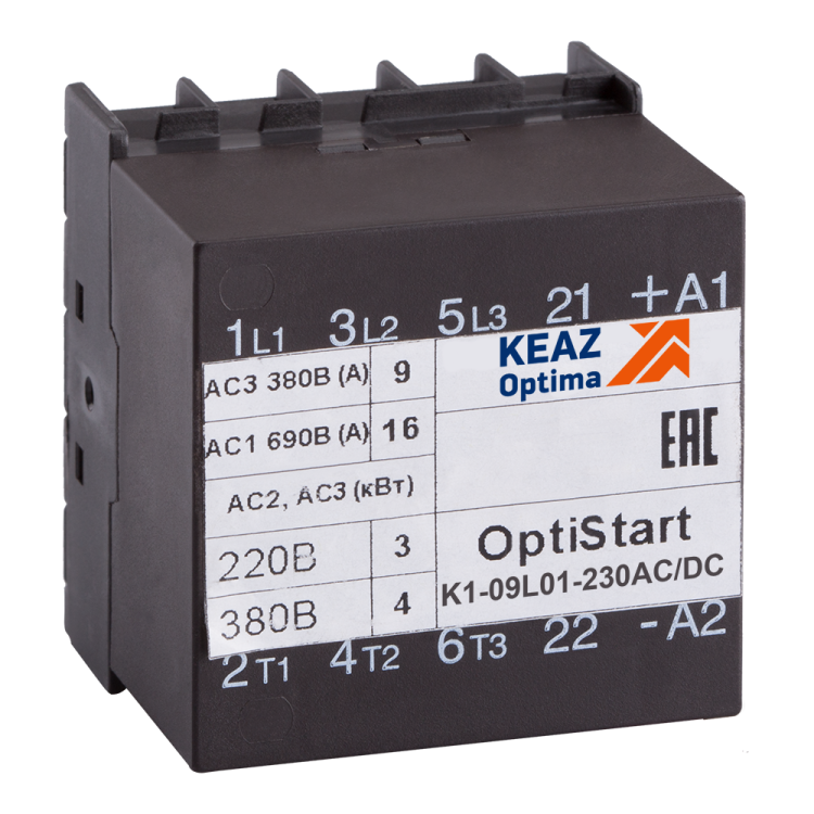 Контактор OptiStart K1-09L10-230AC/DC | 117577 | КЭАЗ
