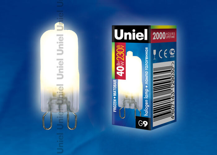Лампа галогенная JCD-FR-40/G9 | 00576 | Uniel