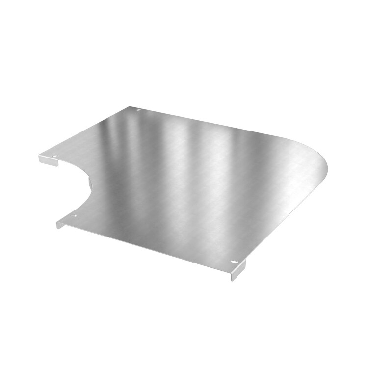 Крышка на угол горизонтальный 90 градусов 80, 2,0 мм, алюминий, в комплекте с крепежными элементами необходимыми для монтажа | AKSDH080K | DKC