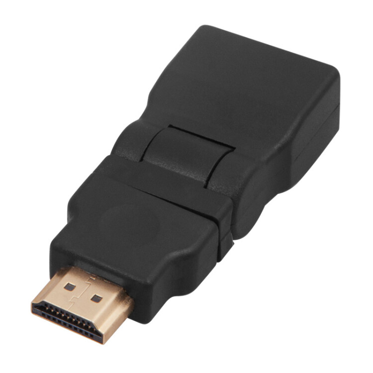 Переходник штекер HDMI - гнездо HDMI, поворотный | 17-6813 | REXANT