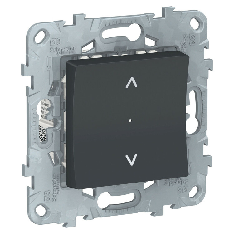 Unica Wiser Антрацит выключатель управление жалюзи | NU550854 | Schneider Electric