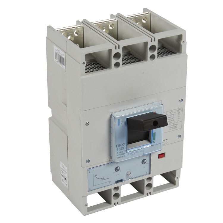 Автоматический выключатель DPX3 1600 - термомагн. расц. - 70 кА - 400 В~ - 3П - 1000 А | 422277 | Legrand