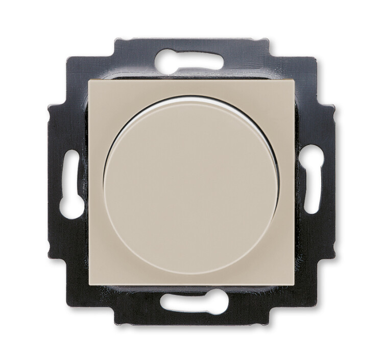 ABB Levit Кофе макиато / белый Светорегулятор поворотно-нажимной 60-600 Вт R | 3294H-A02247 18W | 2CHH942247A6018 | ABB