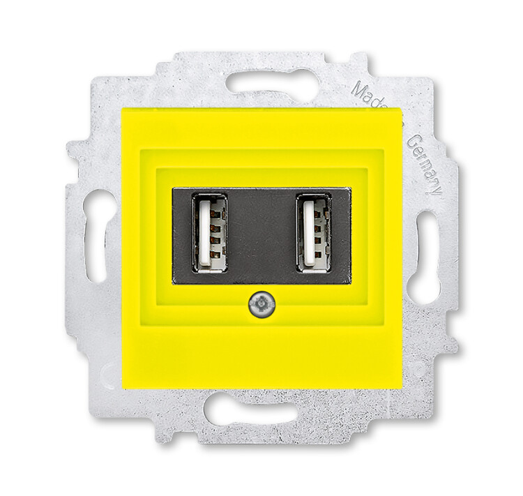 ABB Levit Жёлтый USB зарядка 2-ая | 5014H-A00040 64W | 2CHH290040A6064 | ABB