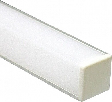 Профиль алюминиевый для светодиодной ленты угловой квадратный, серебро, CAB281 | 10300 | Feron