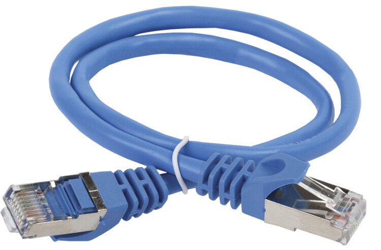 Коммутационный шнур кат. 5Е FTP LSZH 10м синий | PC03-C5EFL-10M | ITK