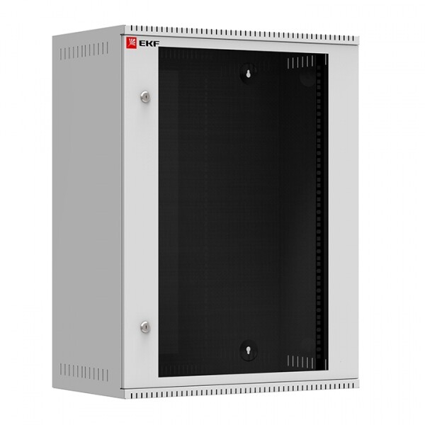 Шкаф телекоммуникационный настенный 15U (600х350) дверь стекло, Astra A серия EKF Basic | ITB15G350 | EKF