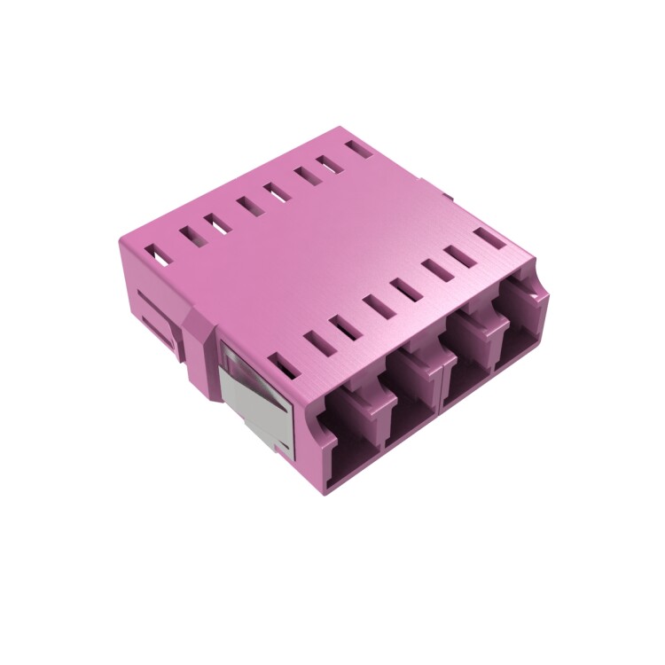 Адаптер LC/UPC-Quad, Senior/Senior, SC-Duplex footprint, OM4, пурпурный | RNFA54QLC | DKC