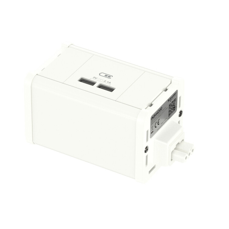 Unica System+ Блок 2xUSB типа A/А БЕЛЫЙ | INS44200 | Schneider Electric