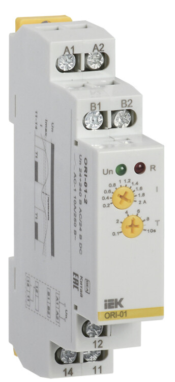Реле тока ORI. 0,2-2 А. 24-240 В AC / 24 В DC | ORI-01-2 | IEK