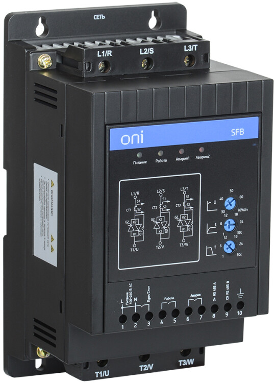 УПП SFB 3Ф 380В 11кВт 22A Uупр 110-220В Modbus ONI | SFB-33-11-A-10 | ONI