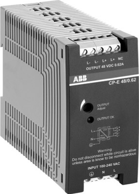 Блок питания CP-E 48/1.25 (регулир. вых. напряж) 90-265В AC / 120-370В DC, выход 48В DC /1.25A | 1SVR427031R2000 | ABB