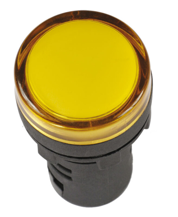 Лампа AD16DS(LED)матрица d16мм желтый 12В AC/DC | BLS10-ADDS-012-K05-16 | IEK