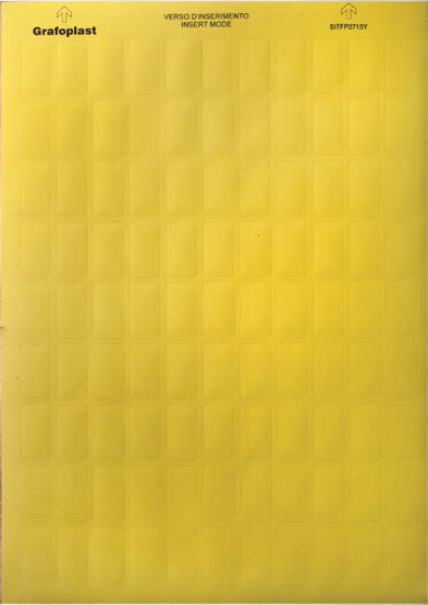 Табличка маркировочная, полиэстер 9х60мм. желтая | SITFP0960Y | DKC