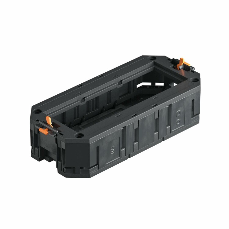 Монтажная коробка UT3 для установки в лючок с накладкой для 3xModul45 (полиамид,черный) (UT3 45 3) | 7408723 | OBO Bettermann