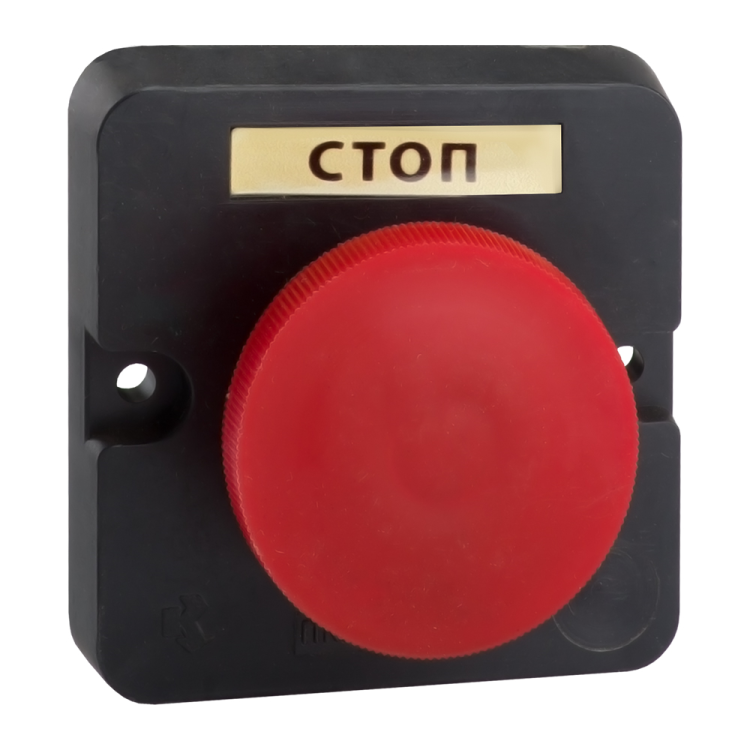 Пост кнопочный ПКЕ 122-1-У2-IP54 (красный гриб) | 150737 | КЭАЗ