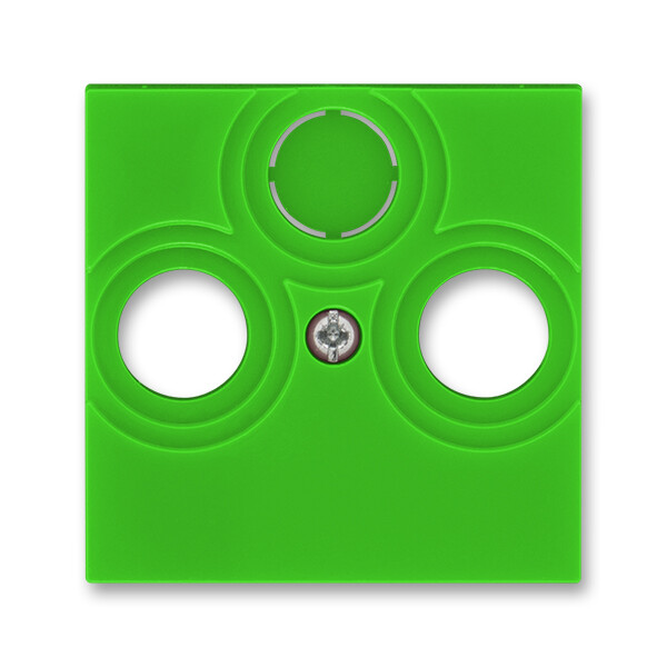 ABB Levit Зелёный / дымчатый чёрный Накладка для розеток TV-R / TV-R-SAT Зелёный | 5011H-A00300 67 | 2CHH080300A4067 | ABB