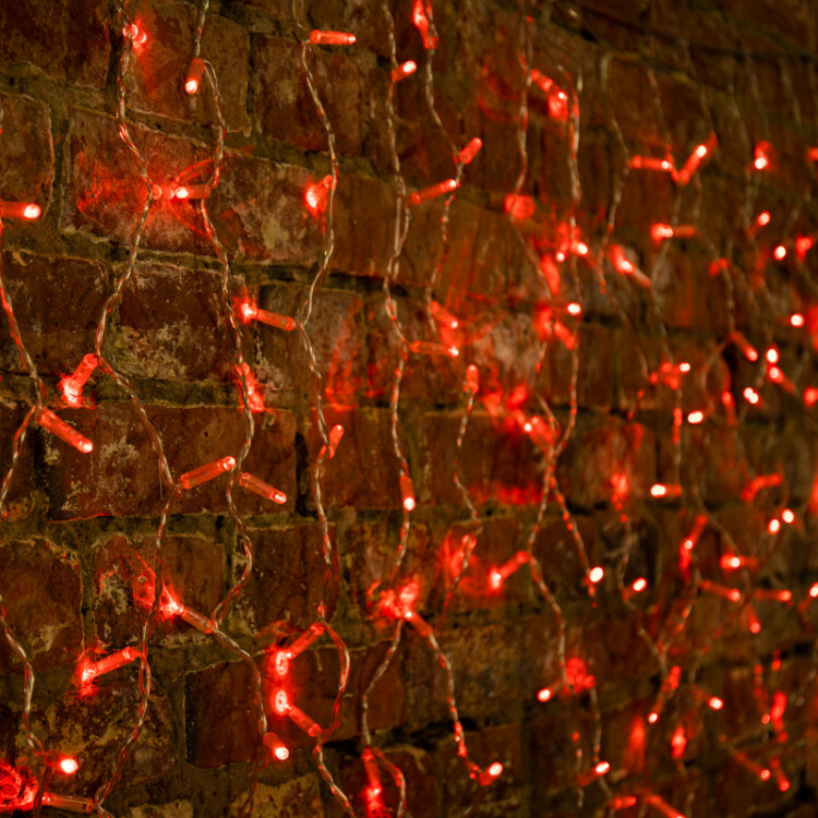 Гирлянда "Светодиодный Дождь" 2x0,8м, прозрачный провод, 230 В, диоды Красные, 160 LED | 235-102 | NEON-NIGHT