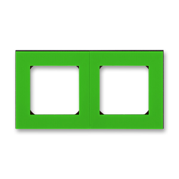 ABB Levit Зелёный / дымчатый чёрный Рамка 2-ая | 3901H-A05020 67W | 2CHH015020A6067 | ABB