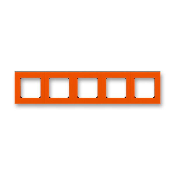 ABB Levit Оранжевый / дымчатый чёрный Рамка 5-ая | 3901H-A05050 66W | 2CHH015050A6066 | ABB