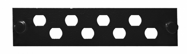 Панель лицевая FO-FP-W140H42-8FC/ST-BK (модуль) для установки 8-FC(ST), черная | 250385 | Hyperline