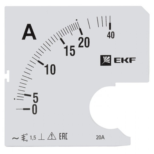 Шкала сменная для A961 20/5А-1,5 EKF PROxima | s-a961-20 | EKF
