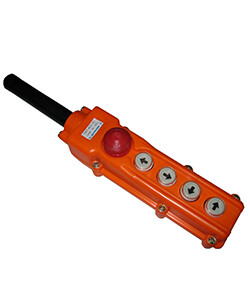 ПКТ-40Б У2, 5А, IP54, кнопка БЛОКИРОВКА с фиксацией (красная), стоп, вверх, вниз, влево, вправо, пост кнопочный (ЭТ) | ET512632 | Электротехник