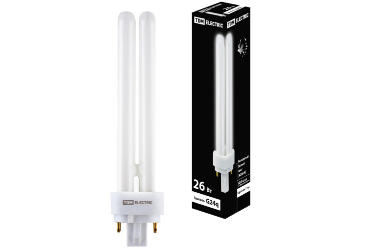 Лампа энергосберегающая КЛЛ 26Вт G24q-3 842 U образная PD | SQ0323-0092 | TDM
