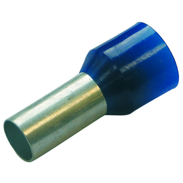 Гильза конечная изолированная (НШВИ), 0,75/8 цвет синий (упак.500шт) | 270022 | Haupa