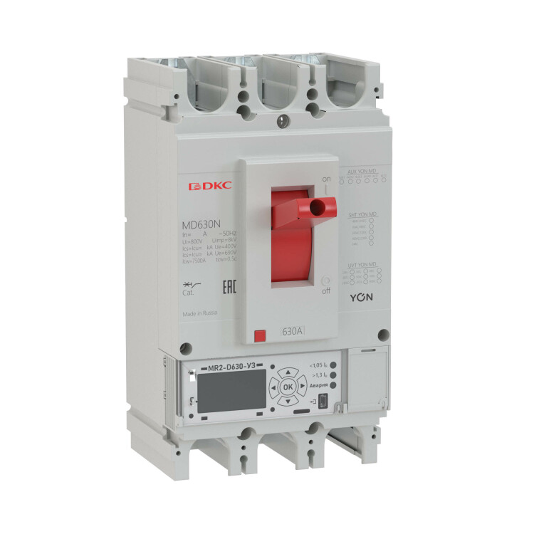 Выключатель автоматический в литом корпусе YON MD400Н-MR2 | MD400H-MR2 | DKC