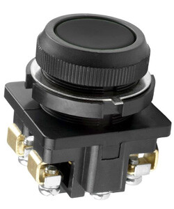 КЕ-011 У3 исп.1, черный, 2з, цилиндр, IP40, 10А ,660В, выключатель кнопочный (ЭТ) | ET507206 | Электротехник