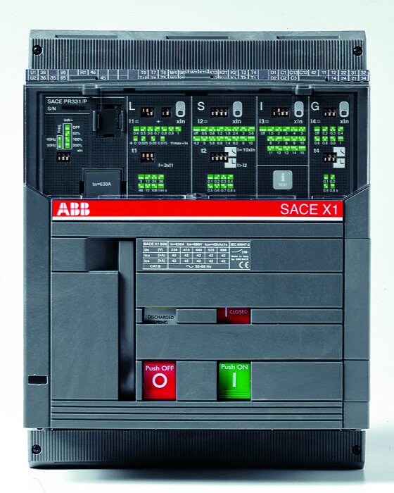 Выключатель автоматический стационарный X1L 630 PR332/P LI In=630A 3pFF+PR330/V+измерения с внешнего подключения | 1SDA062212R5 | ABB