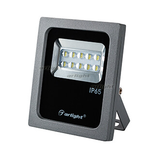 Прожектор светодиодный архитектурный AR-FLAT-ARCHITECT-10W-220V Day (Grey, 50x70 deg) | 024166 | Arlight