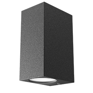 Светильник садово-парковый Cube настенный архитектурный, 2xGU10, 67*92*150mm, 170-240V / 50Hz, 2xMax.35W, IP54 | GD159 | Gauss