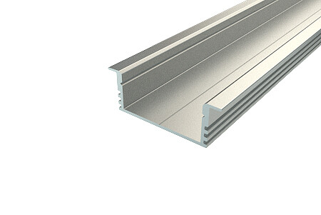 Профиль алюминиевый для светодиодной ленты врезной 3412-2 , 2м | 146-222 | REXANT