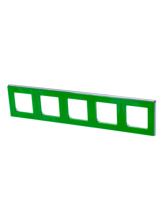 ABB Levit Зелёный / дымчатый чёрный Рамка 5-ая | 3901H-A05050 67W | 2CHH015050A6067 | ABB
