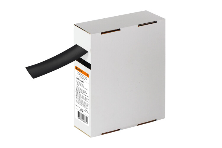 Термоусаживаемая трубка ТУТнг 20/10 черная в коробке (10 м/упак) | SQ0518-0448 | TDM