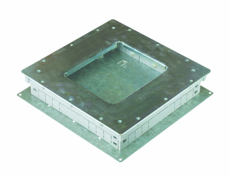 Simon Connect Монтажная коробка под люк в пол на 4 S-модуля, в бетон, глубина 75-90 мм, металл | G400 | Simon