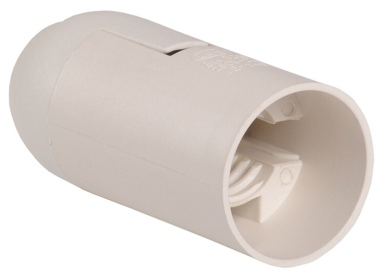 Патрон подвесной пластик Е14 белый, индивидуальный пакет, Ппл14-02-К02 | EPP20-02-02-K01 | IEK