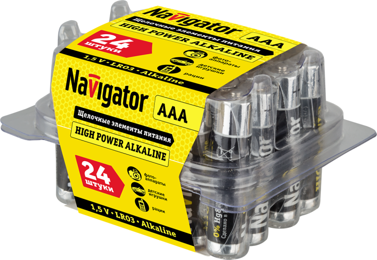 Элемент питания NBT-NE-LR03-BOX24 | 94787 | Navigator