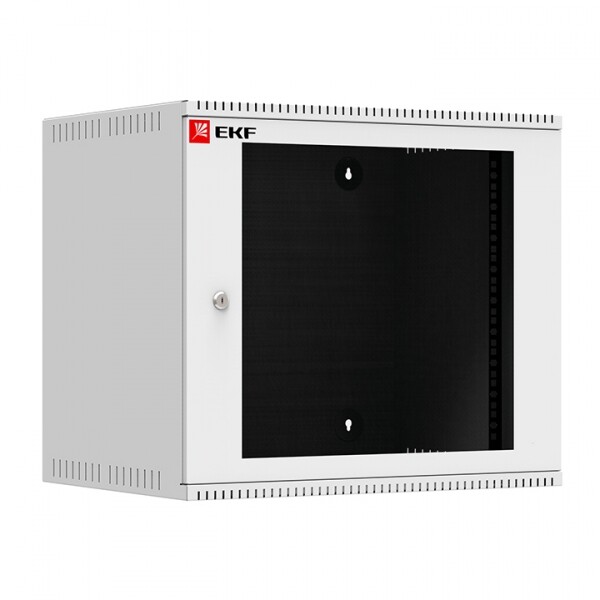 Шкаф телекоммуникационный настенный 9U (600х450) дверь стекло, Astra A серия EKF Basic | ITB9G450 | EKF