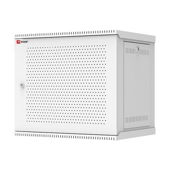 Шкаф телекоммуникационный настенный разборный 9U (600х450) дверь перфорированная, Astra A серия EKF Basic | ITB9P450D | EKF