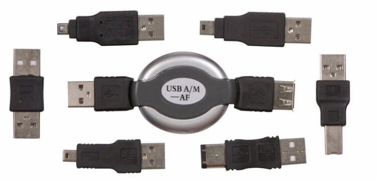 Набор USB 6 переходников + удлинитель (тип3) | 18-1203 | REXANT