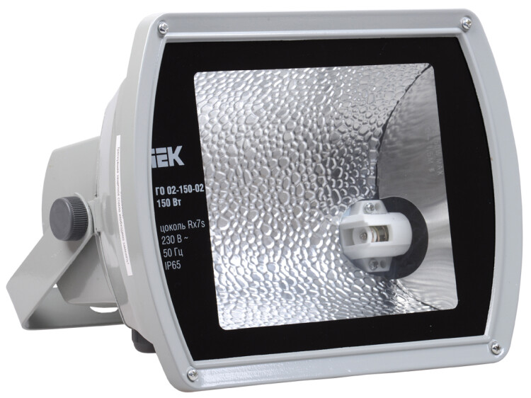 Прожектор ГО 02-150-02 150Вт IP65 серый асимметричный | LPHO02-150-02-K03 | IEK