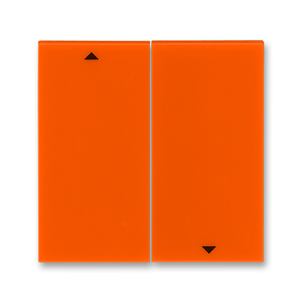 ABB Levit Оранжевый / дымчатый чёрный Сменная панель на клавишу для выключателя жалюзи Оранжевый | ND3559H-A447/1 66 | 2CHH594471A8066 | ABB