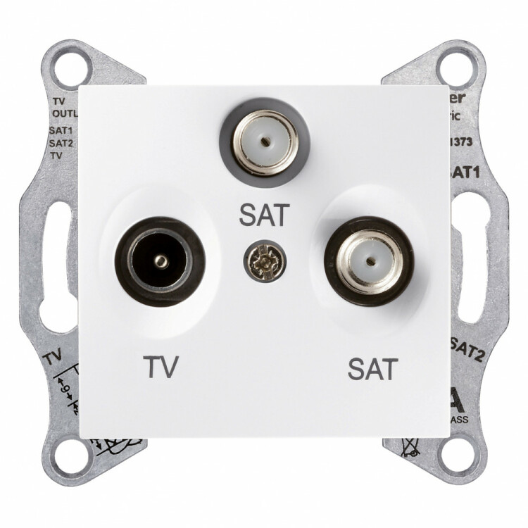 Sedna Белый Розетка RTV/SAT/SAT оконечная | SDN3502121 | Schneider Electric