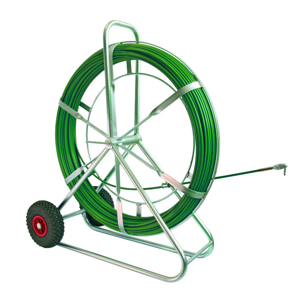 Устройство для протяжки кабеля STRONG, вертик., с колесами, 120 м | 143218 | Haupa
