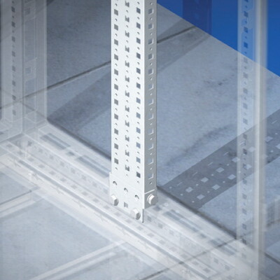 Рейка вертикальная, широкая, для шкафов OptiBox M В=2000мм, 1 упаковка - 2шт. | 306571 | КЭАЗ