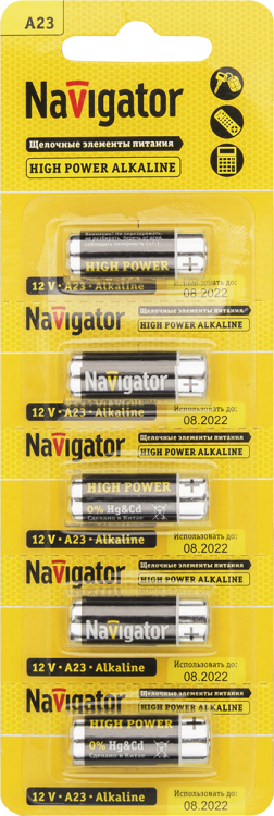 Элемент питания NBT-NE-A23-BP5 | 61464 | Navigator