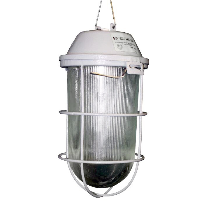 Светильник для ЖКХ под лампу НСП 02-200-002 ip52 Желудь корпус с решеткой серый ГУ | 1005550281 | Элетех